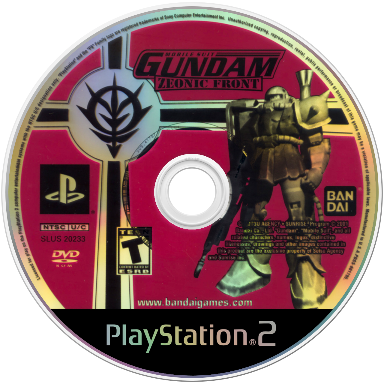 Mobile Suit Gundam Zeonic Front media 5 for Playstation 2